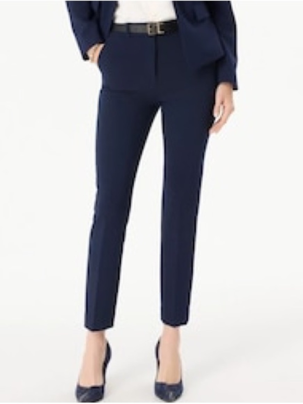 White House Black Market Navy Slim Ankle Pants
